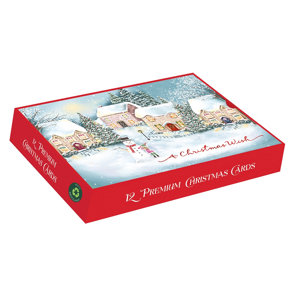 Out Of The Blue - Premium Cards - Wintry Village - PXB7015 *