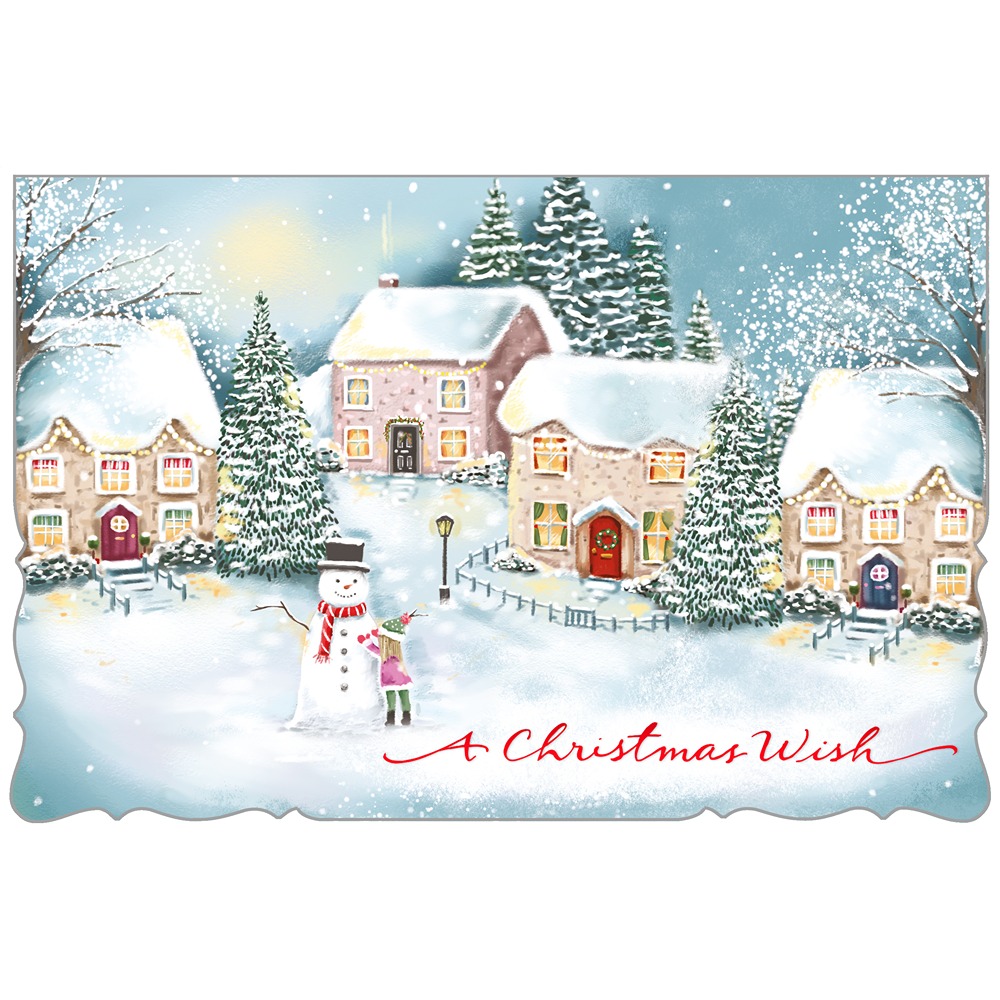 Out Of The Blue - Premium Cards - Wintry Village - PXB7015 * - Image 2