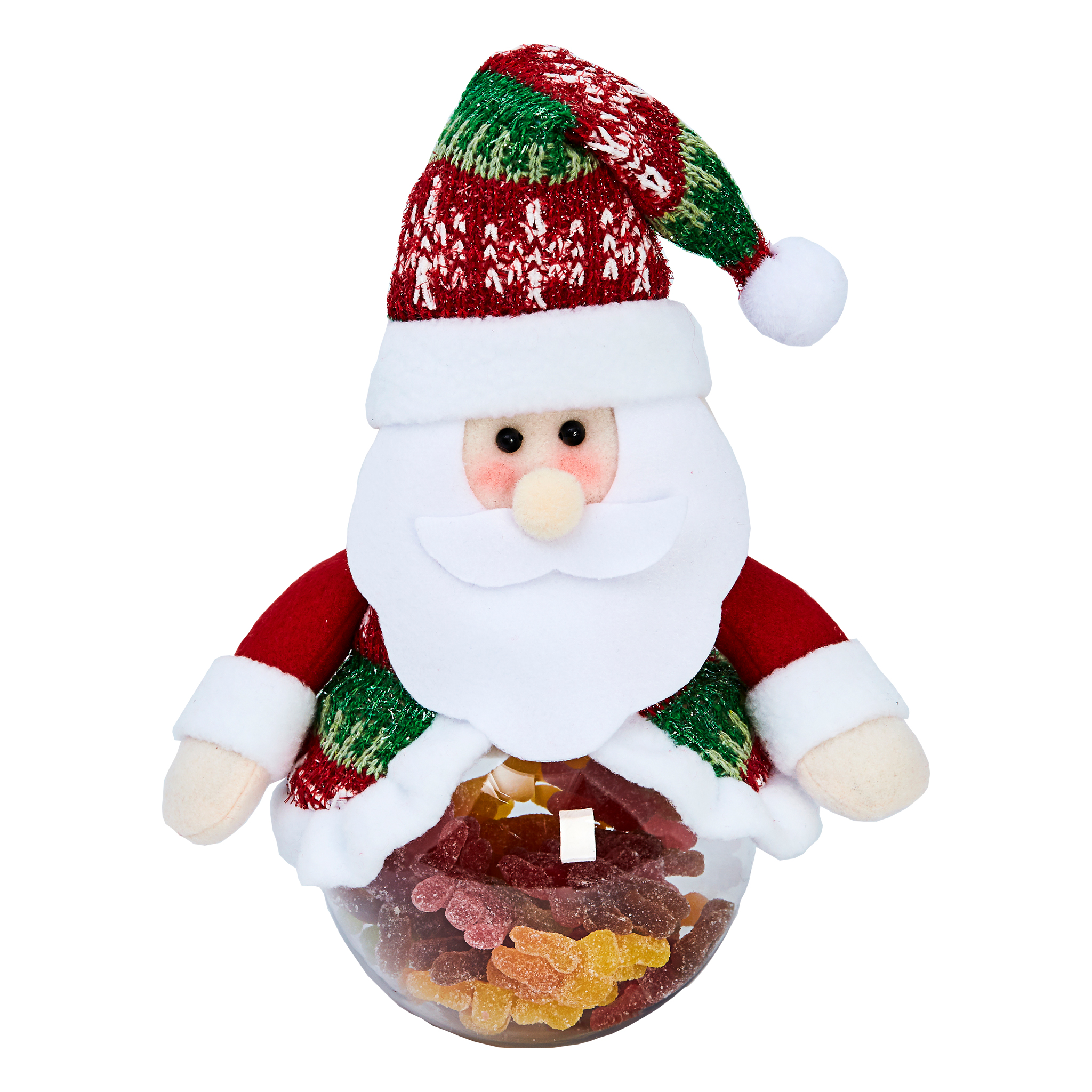 SANTA PLUSH TREAT JAR - X-549-PJ