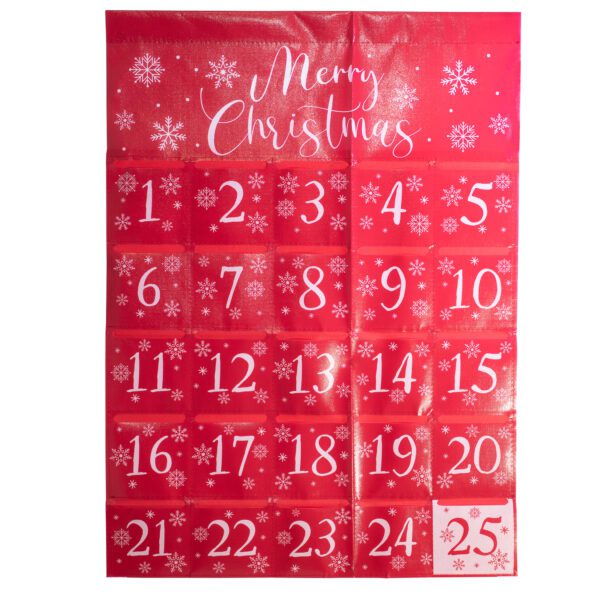 SNOWFLAKES HANGING ADVENT CALENDAR - X-632-HA