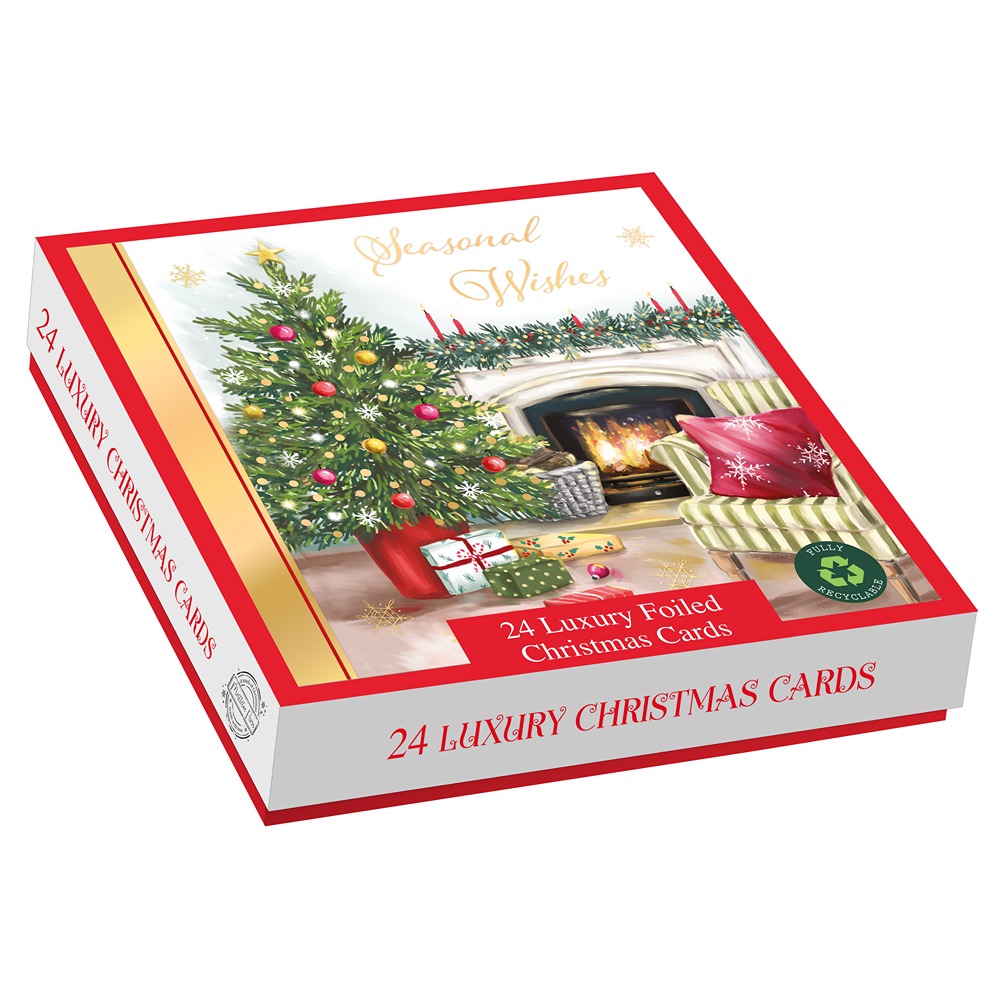 Out Of BLUE - SQ - 24in Luxury Cards - Festive Comfort - XB7003*