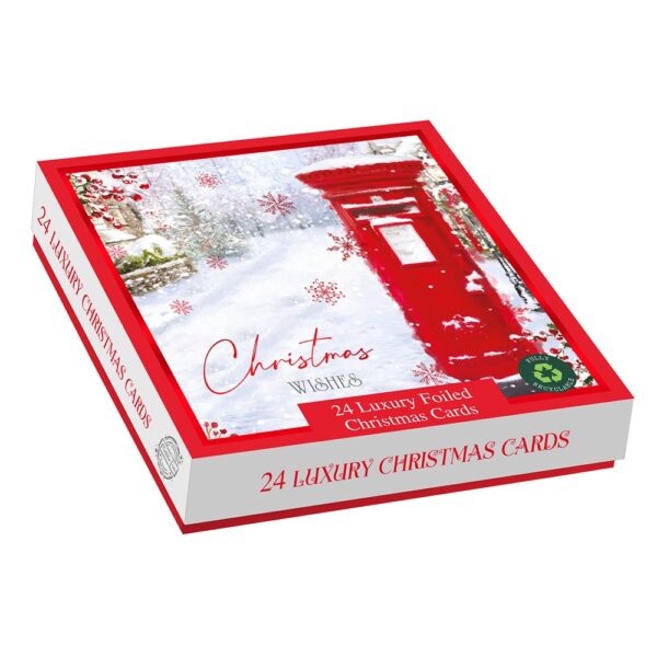 Out Of The Blue - SQ - 24in Luxury Cards - Christmas Post - XB7009 *