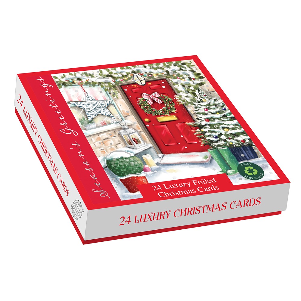 Out Of The Blue - SQ - 24in Luxury Cards - Home for Christmas - XB7010