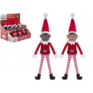 PMS - RED LONG LEG SOFT BODY BOY ELF 2 ASSORTED ASIAN/BLACK - 446150