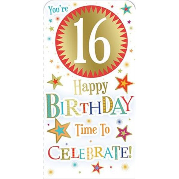 Sensations - 16th Birthday Money Wallet - 12pk - MWL12A/01