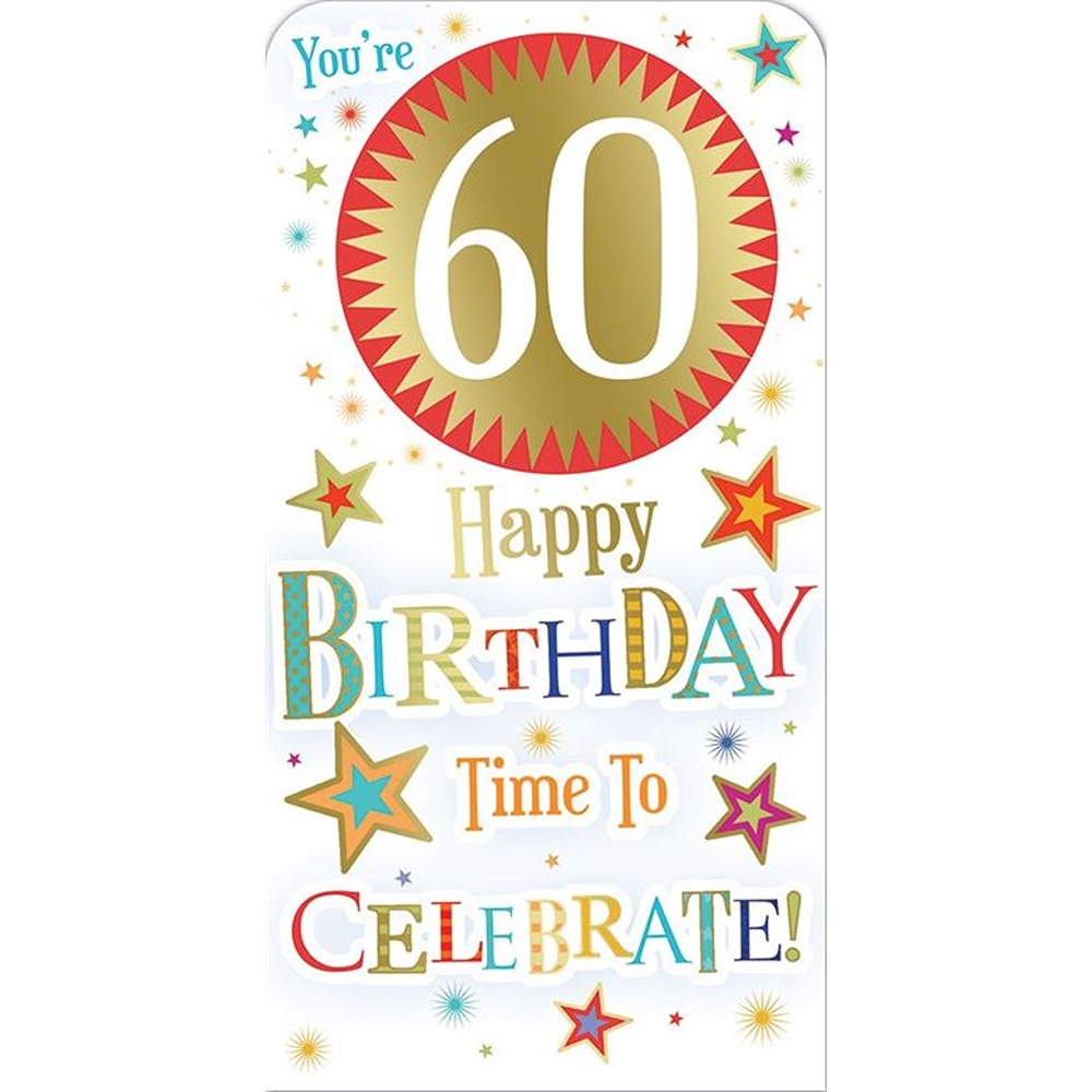 Sensations - 60th Birthday Money Wallet - 12pk - MWL12A/07