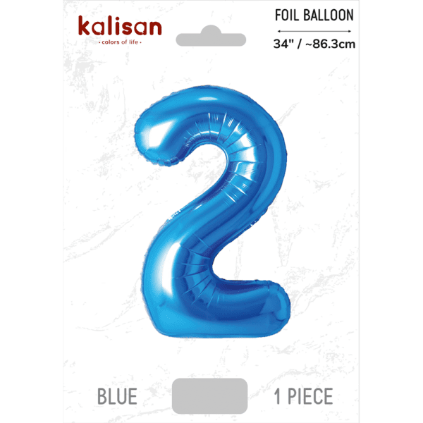 Kalisan - Blue - 34inch Foil Number 2 - 170234041 *