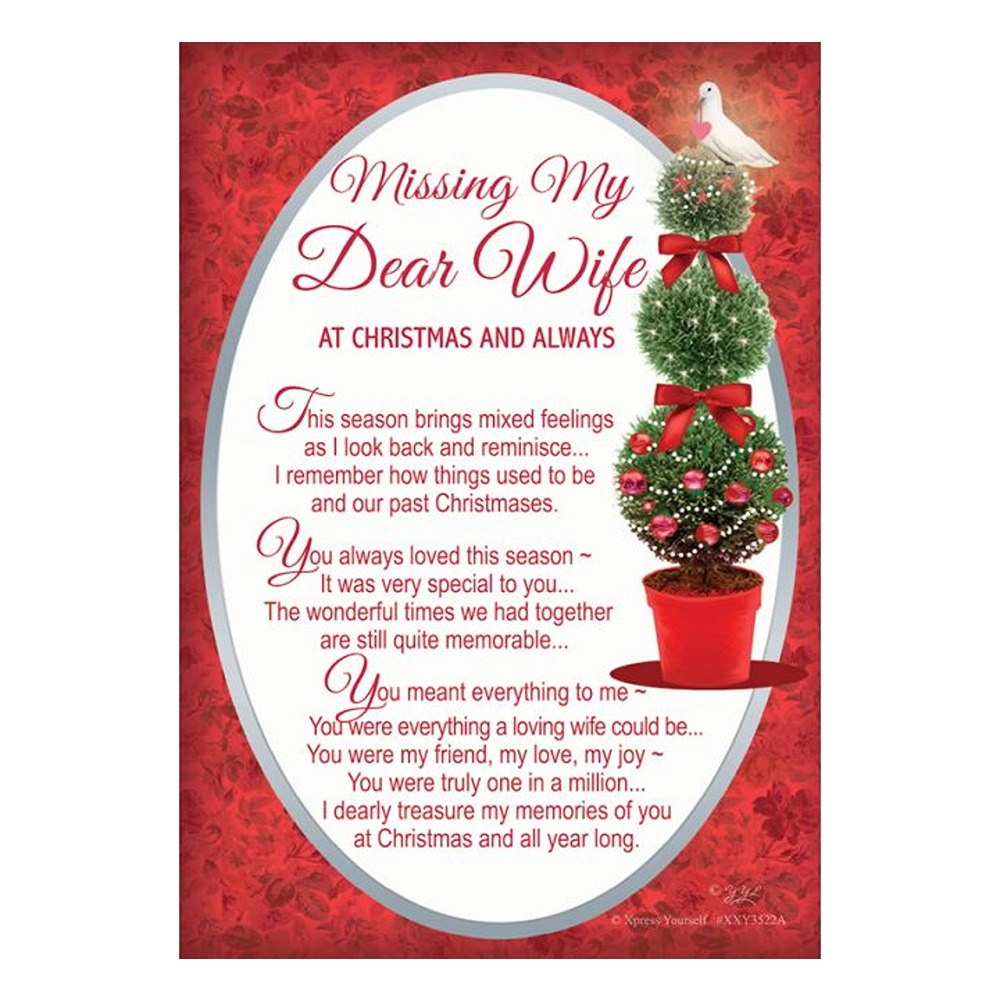 Xpress Yourself - Missing My Dear Wife - Grave Card 6pk - XXY3522A*