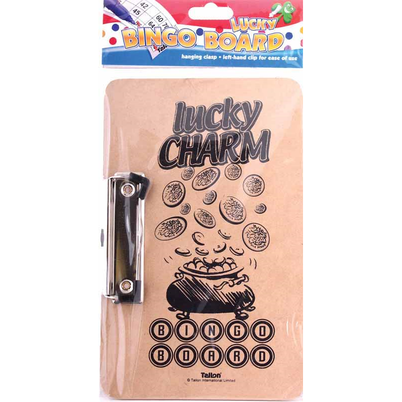 Bingo Board with side clip, Lucky charm - 7104/48*