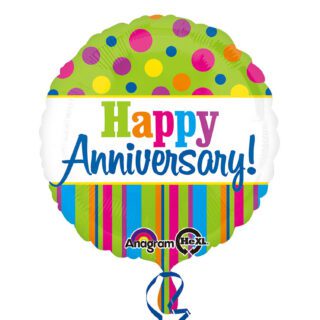 Anagram Bright Anniversary Standard Foil Balloons S40 *