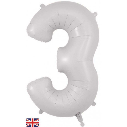 Oaktree 34" Number 3 Matte White *