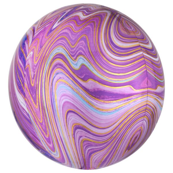 Anagram Purple Marblez Orbz XL Packaged Foil Balloons G20*