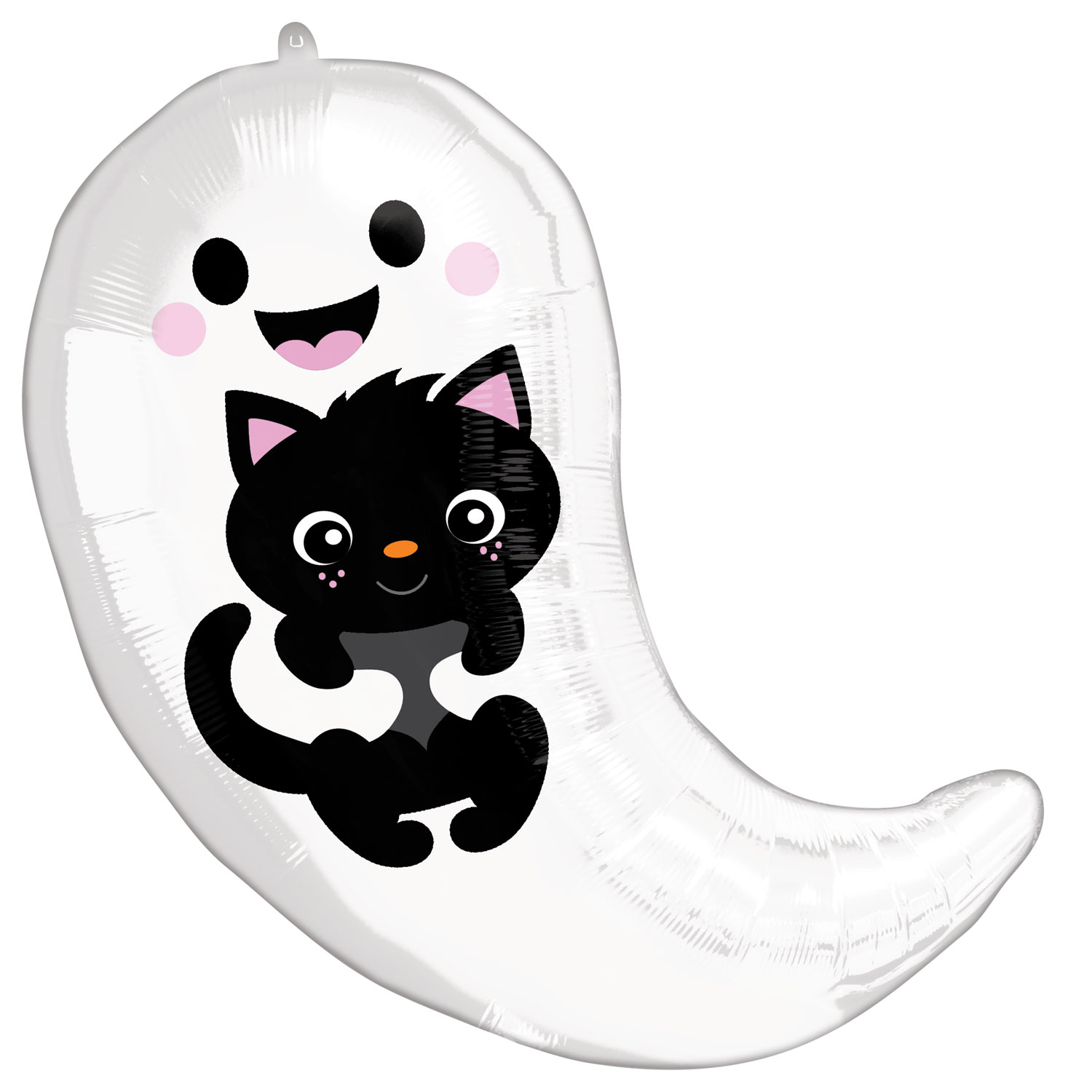 Anagram Ghost & Kitty Cuties Standard Shape Foil Balloons 16/40cm w x 19/48cm h S50