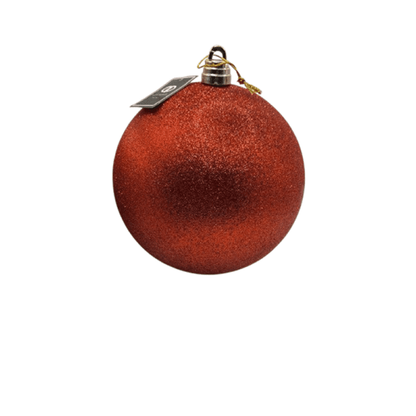 Davies Products - 20cm Red Glitter Bauble - 60266 *