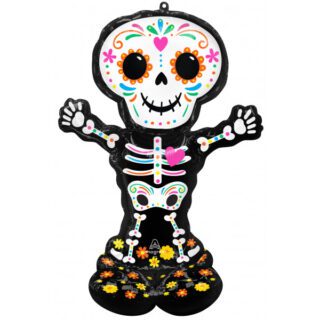 Anagram DAY OF THE DEAD STANDING SKELETON P70 AIRLOONZ PKT (35" X 52") - 4317911S