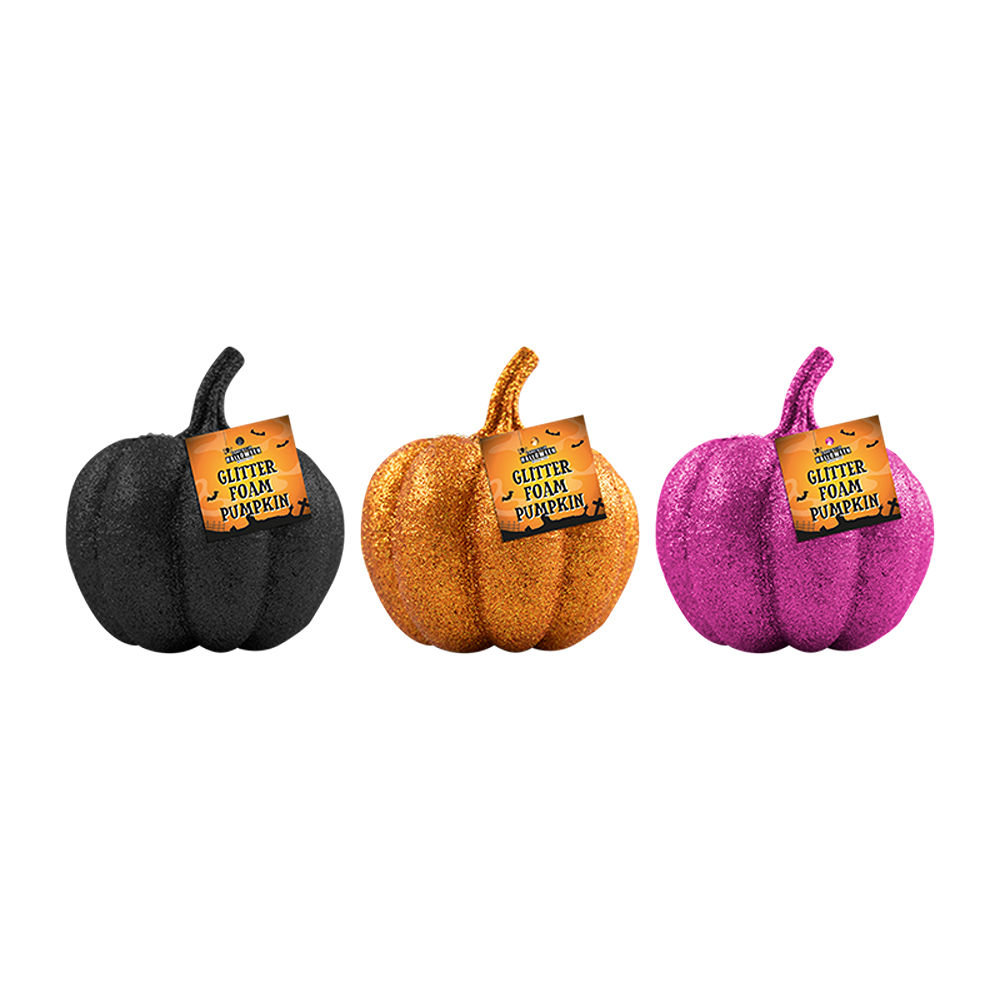 Glitter Foam Pumpkin - HAl-3831