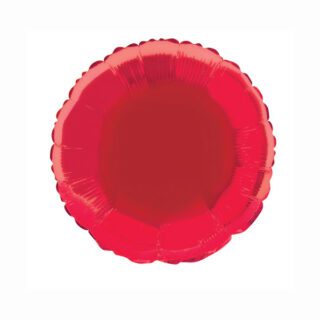 Unique - Metallic Red Round - 18" - 52913 (Unpackaged)
