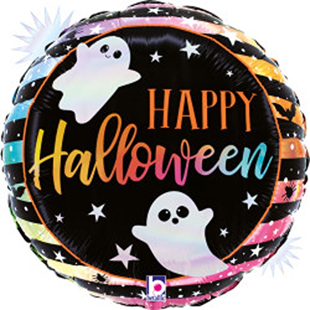Grabo 18" Holographic Opal Pastel Halloween Pkt - 26305RH-P