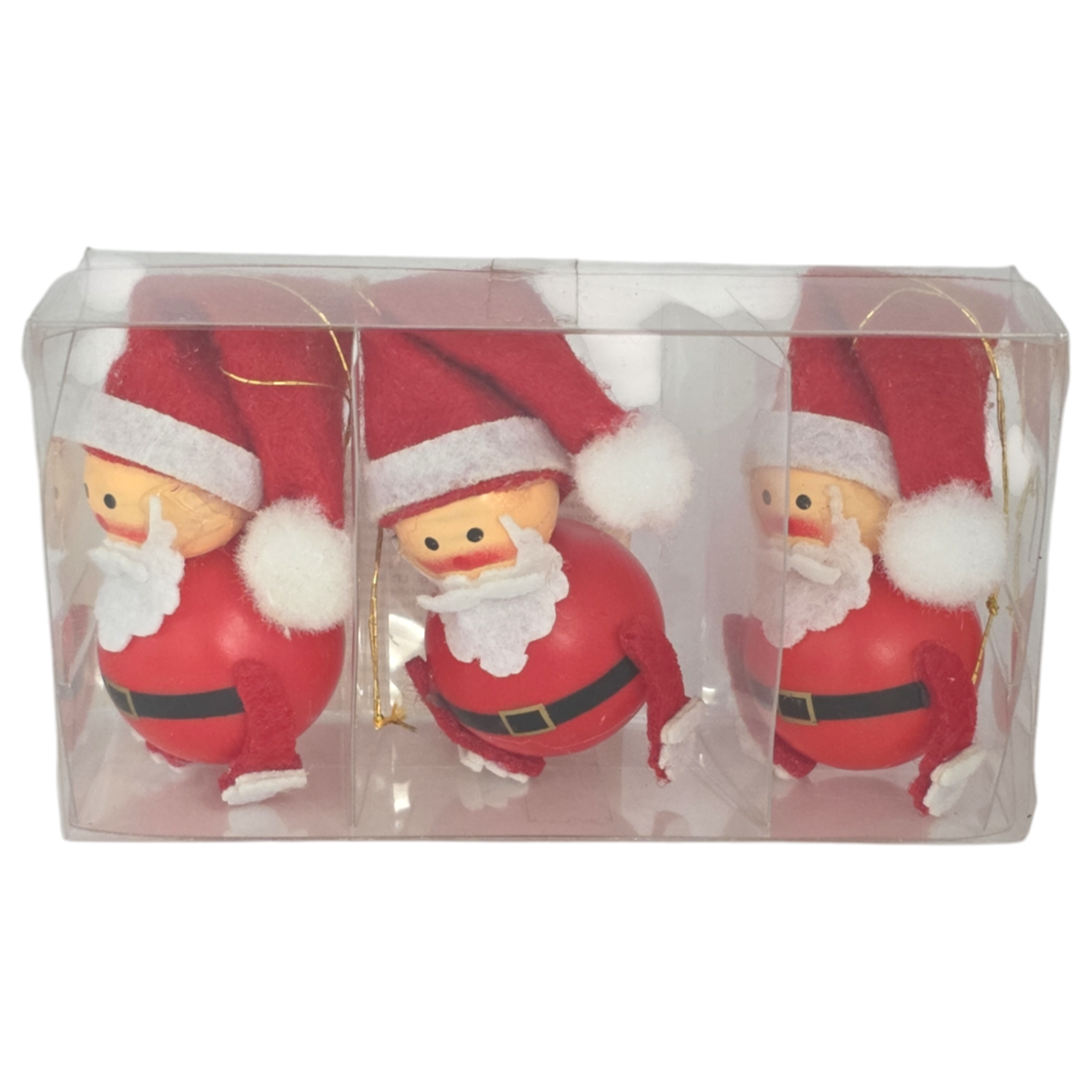 3 PACK SNOWMAN/ SANTA DEC
