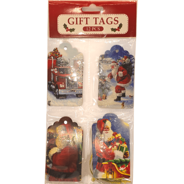 12PC Gift Tags - XTU12-C3