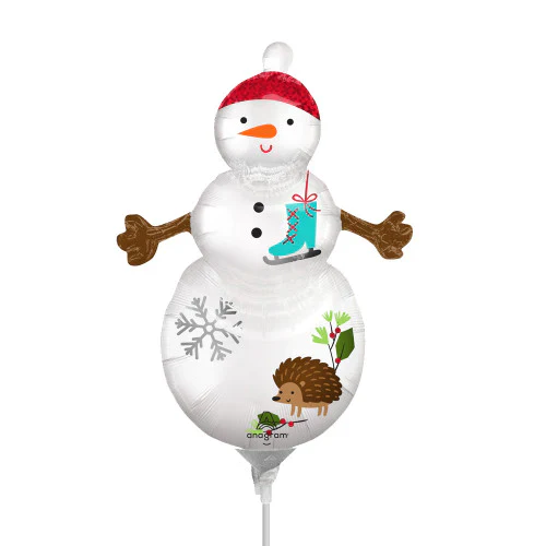 Snowman Satin Woodland 14" - (requires heat-sealing) - 44907