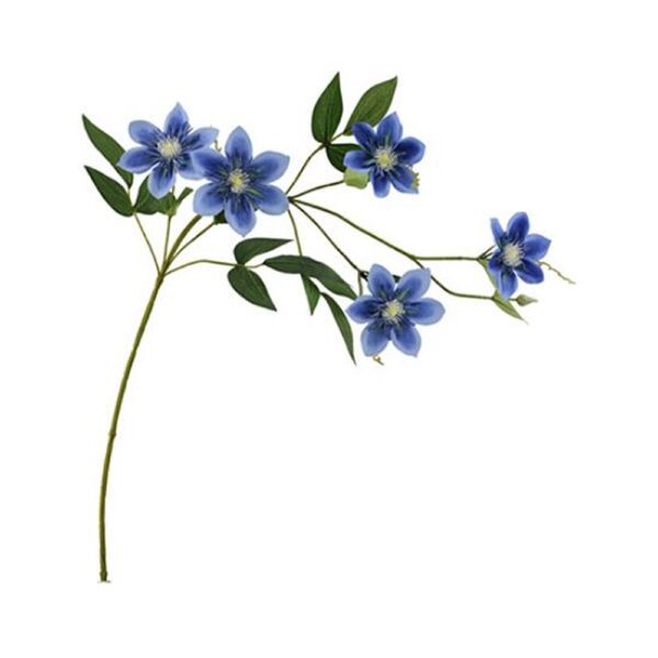 78cm DOUBLE CLEMATIS SPRAY BLUE 899979