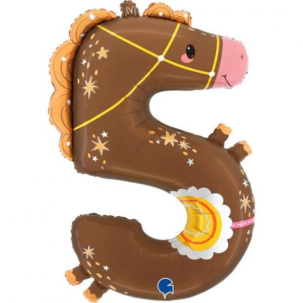 Grabo - Number 5 Horse - 35" - 855-P