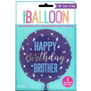 Happy Birthday Brother 18" Foil Balloon   85911*