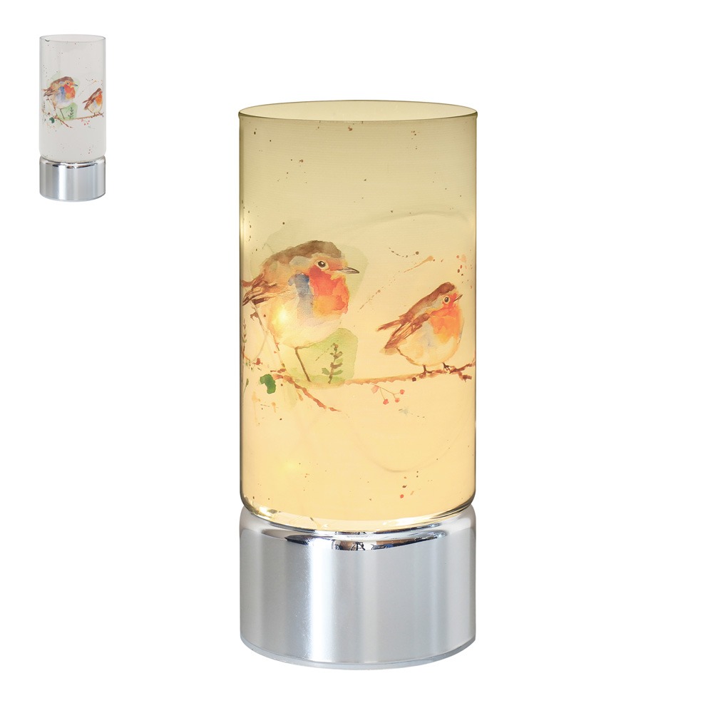 Winter Robin Tube Lamp*