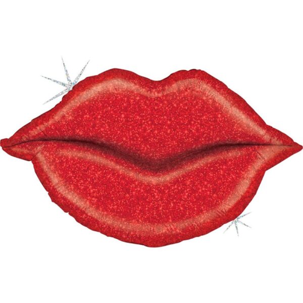 Grabo - Glitter Kissy Lips - 38" - 35752GH-P