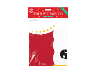 GEM - Giant Plastic Santa Sack 60cm x 76cm -XMA5825