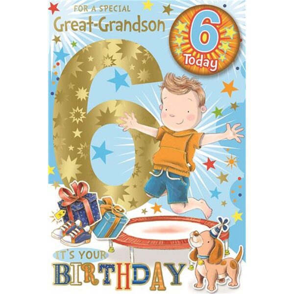 Great Grandson Age 6 Juvc75 - 6PKT  - CC7522B/05*