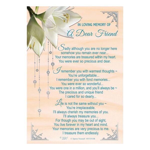A Dear Friend - XY3515B