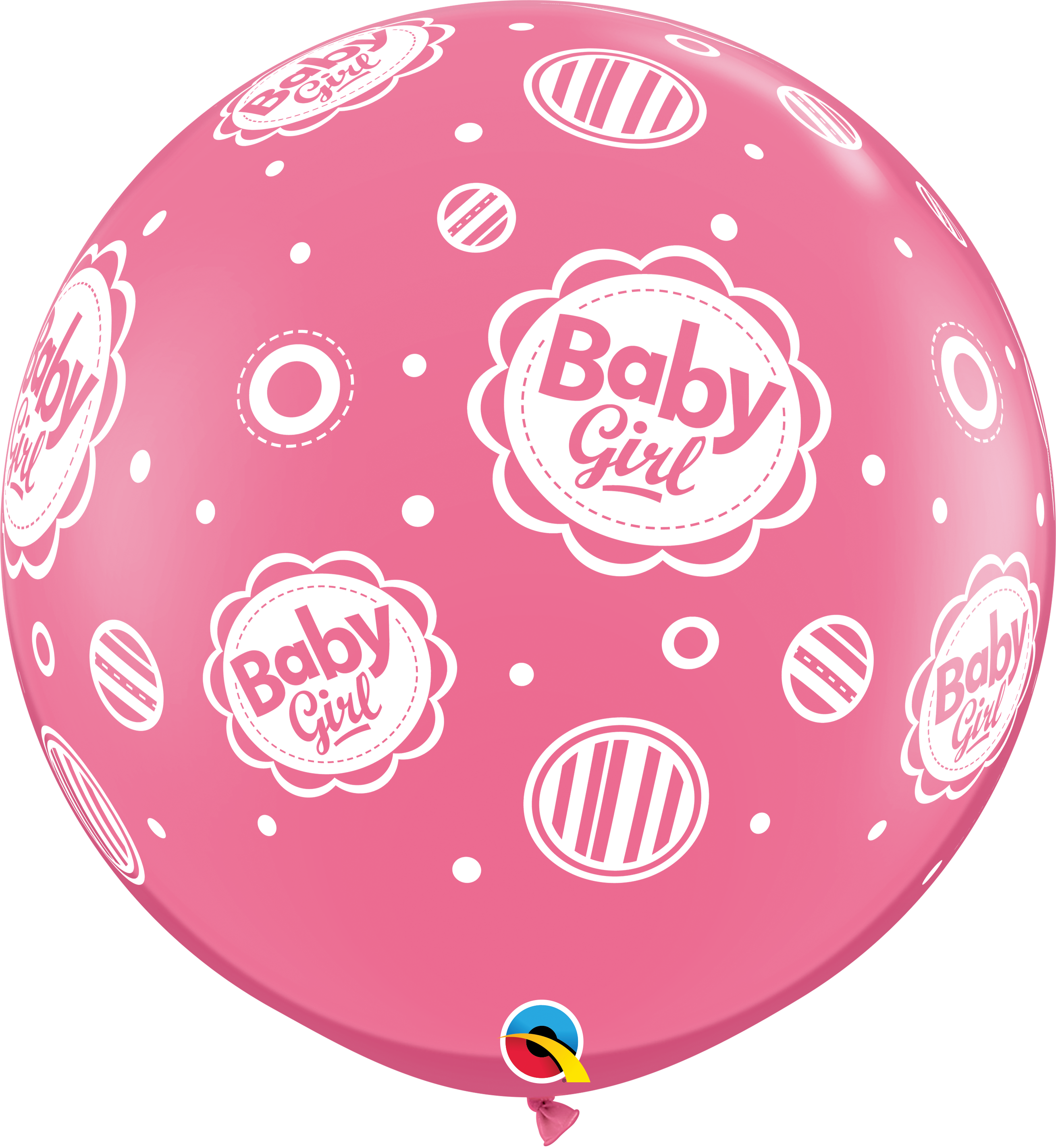 3FT ROUND ROSE 02CT - BABY GIRL DOTS-A-ROUND