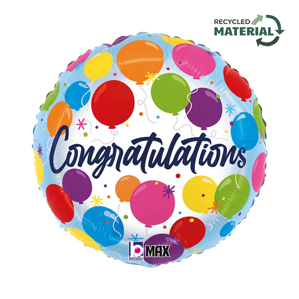 Grabo - Congratulations Balloons - 18" - 26462P-P*