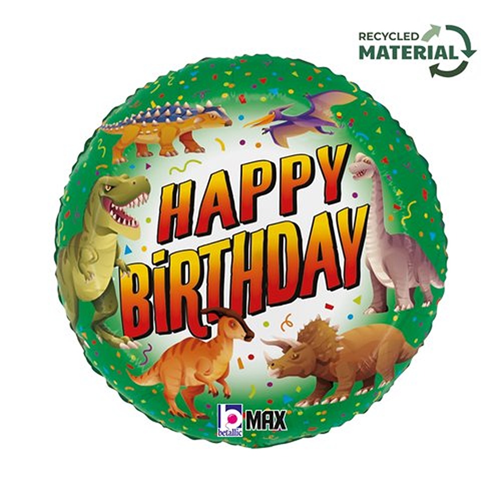 Grabo - Happy Birthday Dinosaurs - 18" - 26471P-P