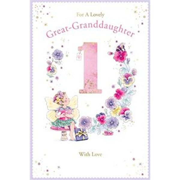 Kingfisher - Great Granddaughter Age 1 - 6pk - Code 75 - FF067