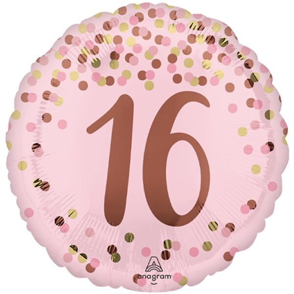 Anagram - 18" 16th Pretty Pink 16th Foil Balloon - 4936801