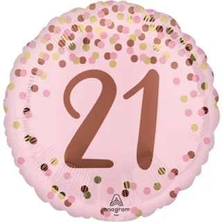 Anagram - 18" 21st Pretty Pink Birthday Foil Balloon -  4937101