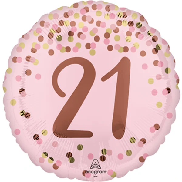 Anagram - 18" 21st Pretty Pink Birthday Foil Balloon - 4937101