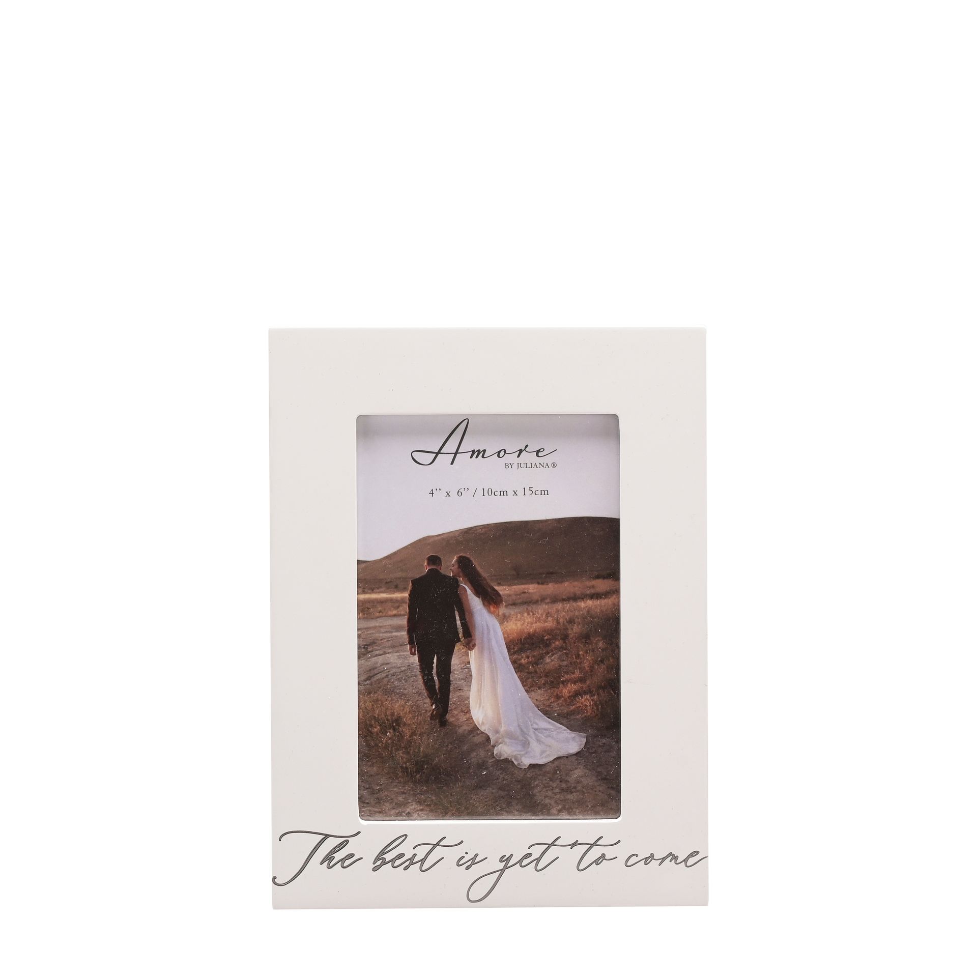 Amore White Photo Frame The Best Is Yet To Come 4" x 6" - AM236