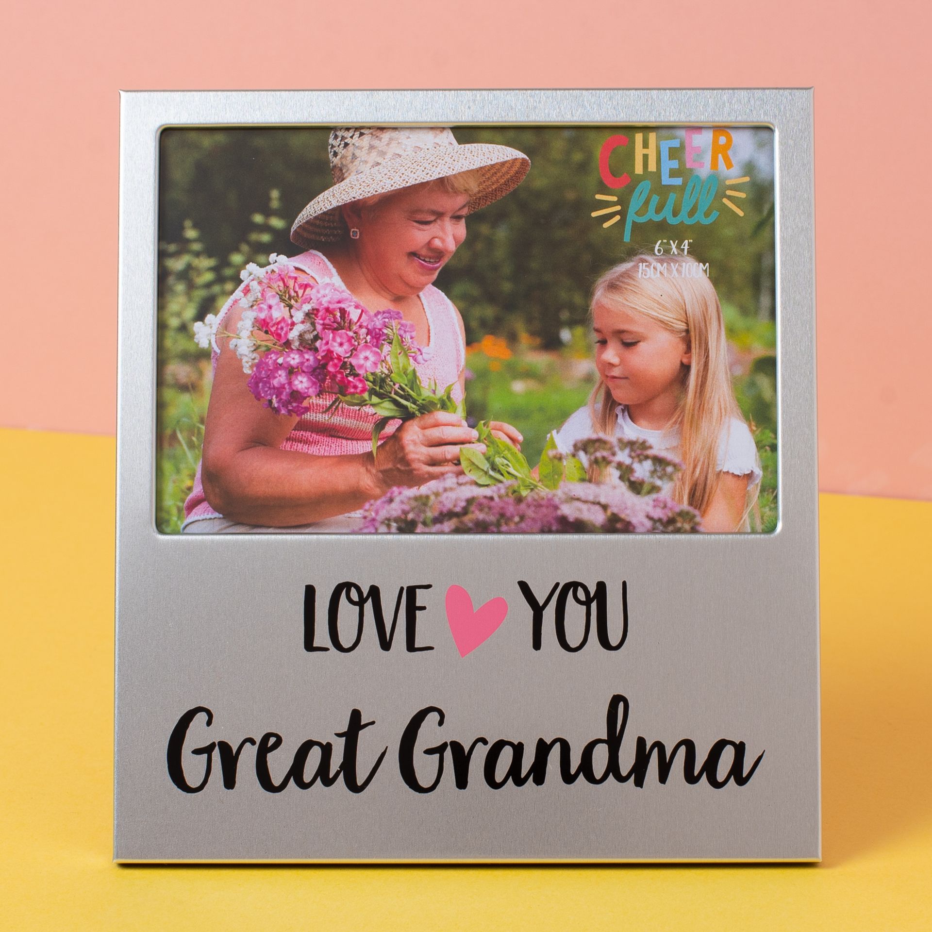 Cheerfull Aluminium Frame 6" x 4" - Love You Great Grandma - CF16164GGM