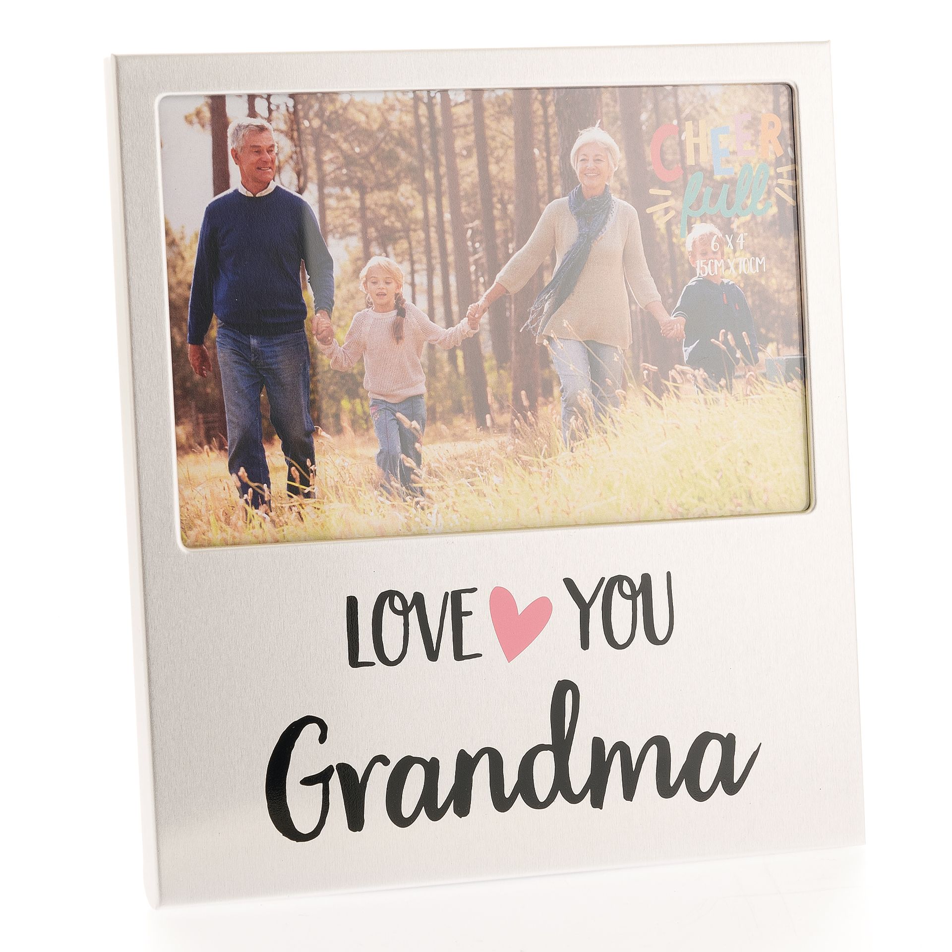 Cheerfull Aluminium Frame 6" x 4" - Love You Grandma - CF16164GM