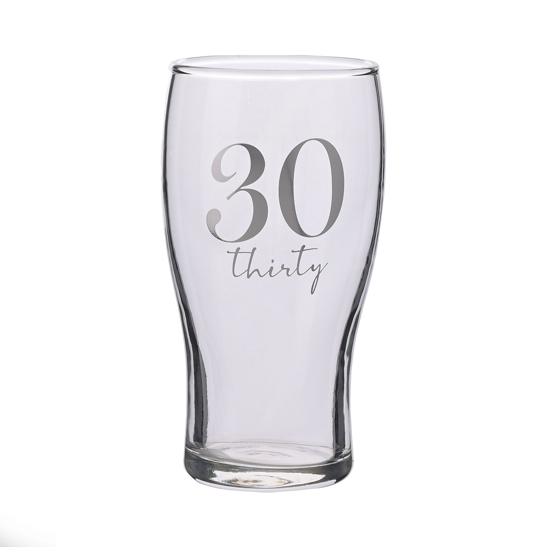 Milestones Beer Glass 30th Birthday - MS153
