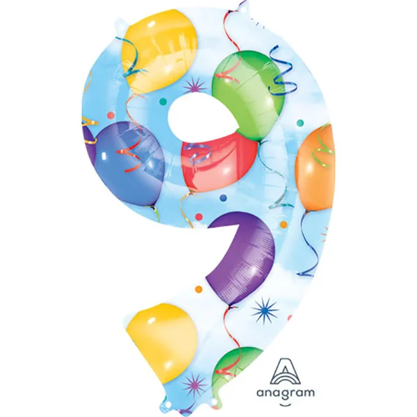 S/SHAPE:9 Balloons & Streamers