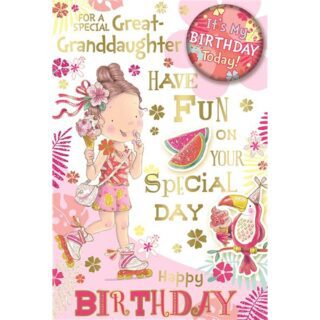 X.Yourself - Bday G.Granddaughter - C75 - 6pk - CC7510B/01*