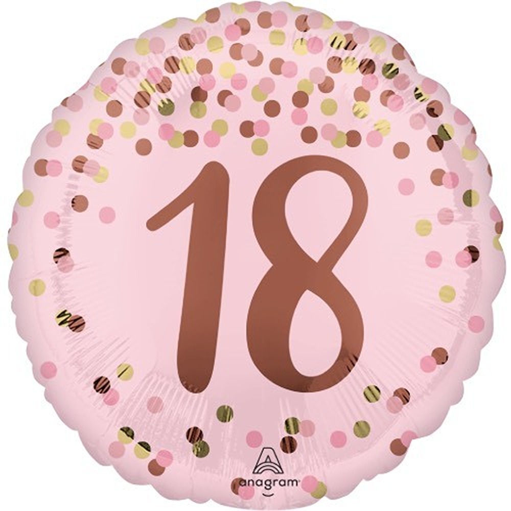 Anagram - 18" 18th Pretty Pink Birthday Foil Balloon - 4936901