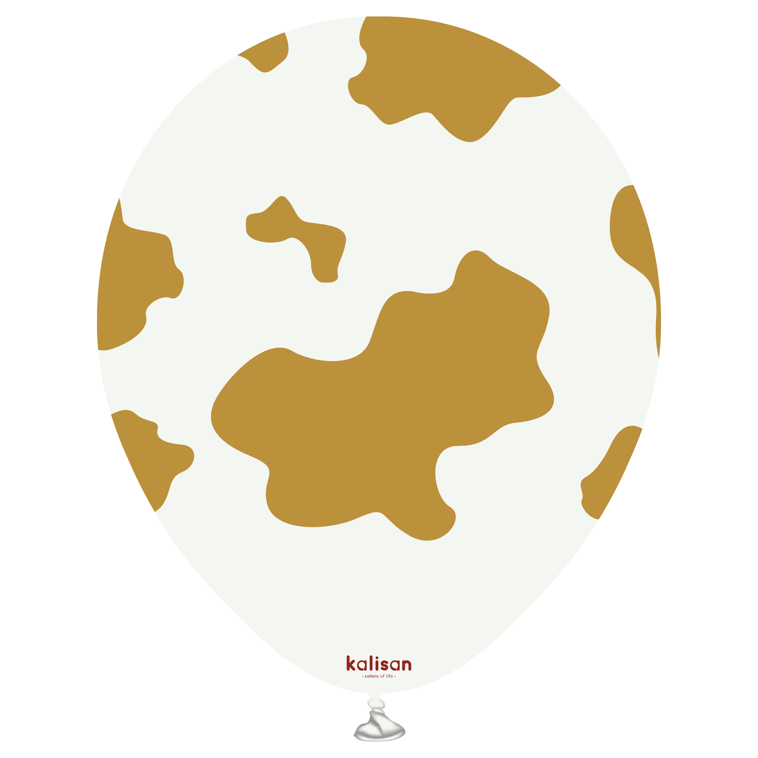 12" Safari Country Cow - White(Print Color: Gold) - 25CT - 21259543