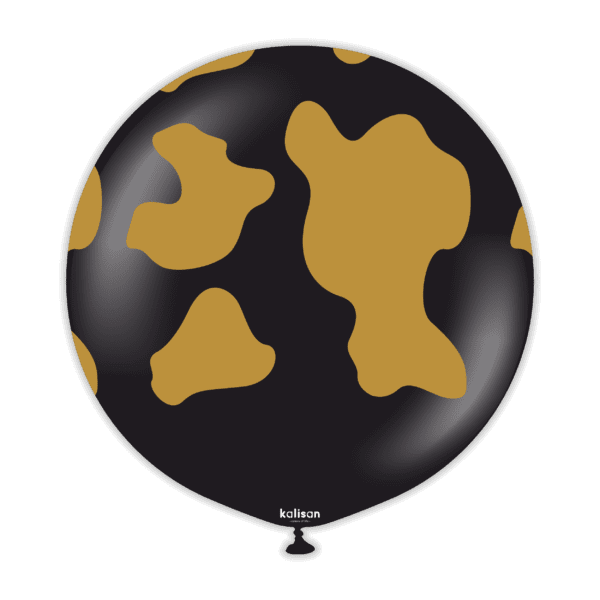 24" Safari Country Cow - Black(Print Color: Gold) - 1CT -22459557