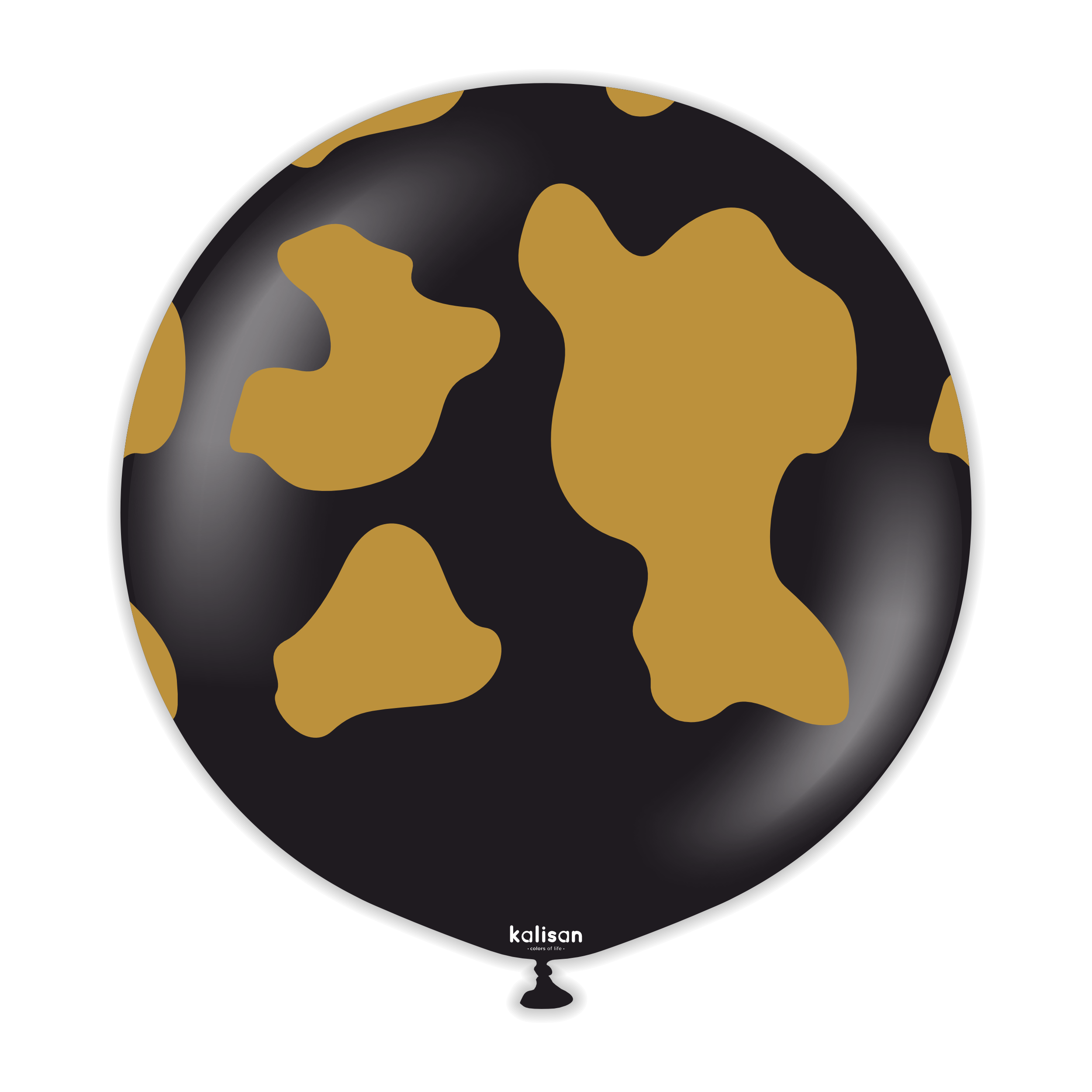24" Safari Country Cow - Black(Print Color: Gold) - 1CT -22459557